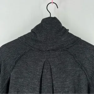 WeThe Free Raw Edge Split Back‎ Long Sleeve Burnout Knit Turtleneck Top thumbnail 14