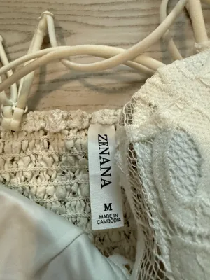 Zenana Lace Crochet Bralette thumbnail 3