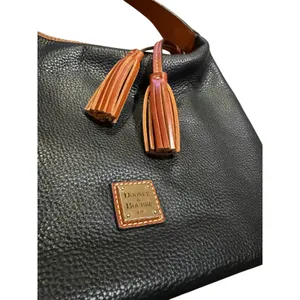 Dooney and Bourke Patterson Leather Paige Sac in Black thumbnail 3