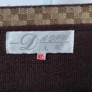 Da Qiu Wool Academia Dark Academia Argyle V-Neck Knit Cardigan L Brown thumbnail 4