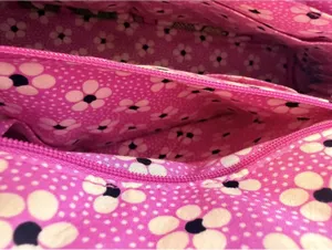 Vera Bradley Womens OS Viva La Vera Pink Green Floral Quilted Frame Satchel Bag thumbnail 3