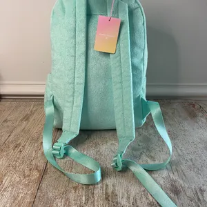 NWT Stoney Clover Lane x Target Mint Green Terry Backpack Full Size Beach Pool thumbnail 2