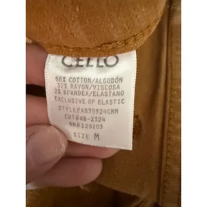 Cello Burnt Orange Mid Rise Flare Pants Boho Western Retro‎ Size M thumbnail 7