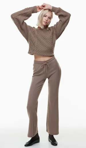 Aritzia Sunday Best Waffle Knit Kick Flare Pants thumbnail 1
