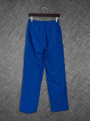 Dickies Medical Royal Blue Scrub Pants Elastic Waist Cargo Uniform Medium thumbnail 8