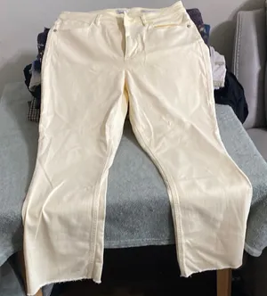 J. Crew yellow denim womens jeans thumbnail 1