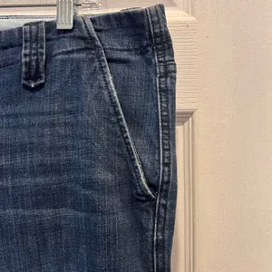Gap 1969 Boyfriend Flare Robertson Trouser Jeans Dark Wash Blue Womens Sz 32/14‎ thumbnail 2