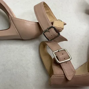 Vince Camuto‎ Citriana Blush Stretch Ankle Cuff Block Heel Sandals 7.5M thumbnail 7
