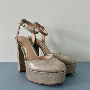 Antonio‎ Melani x Born on Fifth Liv Heels Metallic Glitter Platform Pumps Size 6 thumbnail 2