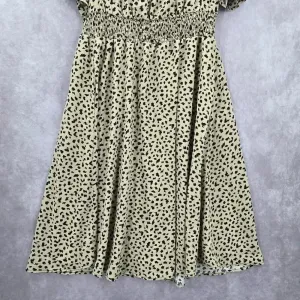 Bloomchic Animal‎ Print Flutter Office Short Sleeve Flowy Flare Midi Dress XL thumbnail 4