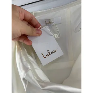 Women’s Lulus Large White Satin Sleeveless Formal Dress thumbnail 7