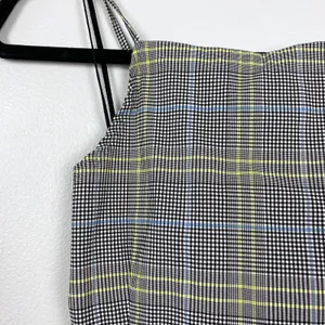 Garage‎ Regina Halter Plaid Cropped Fitted Stretch Retro Inspired Strappy Medium thumbnail 3