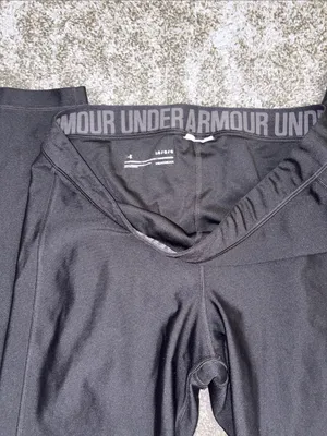 Under Armour Black Logo Waistband Workout Leggings thumbnail 2
