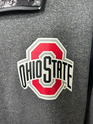 Ohio State Quarter Zip Gray Size M thumbnail 2