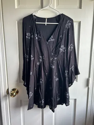 free people flowy sleeve dress thumbnail 2