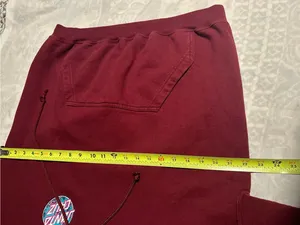 Santa Cruz Skateboards Burgundy Crewneck Hoodie with Logo Patch thumbnail 10