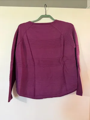 Staccato Purple Textured Crewneck Sweater thumbnail 6