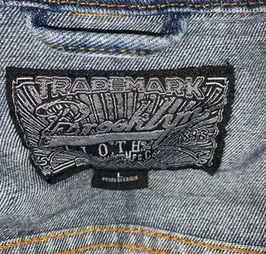 Brooklyn Cloth Jacket Embroidered Patches Denim Blue size L Juniors thumbnail 5