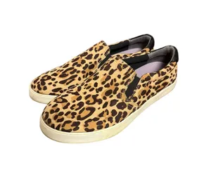 Dr. Scholl’s Madison Tan Black Leopard Animal Print Slip On Sneakers 9.5W thumbnail 1