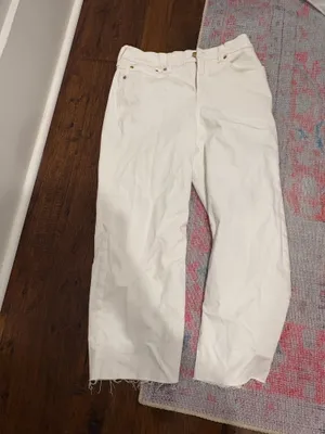 J. Crew white jeans thumbnail 2