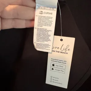 Cupshe Square Neck Maxi Dress‎ Medium Black Vacation Slip Clean Girl Resortwear thumbnail 7