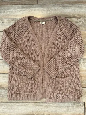 Pol chunky knit cardigan sweater size small thumbnail 2