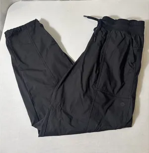 Avia‎ Pants Women Medium Black Pull On Drawstring Bungie Hem Athleisure Hiking thumbnail 1