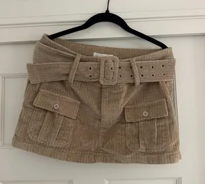 Isabelle’s Cabinet Tan Corduroy Skirt thumbnail 4