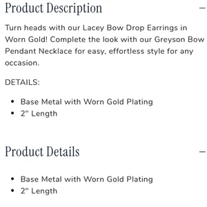Canvas Lacey Bow Drop Earrings NWT thumbnail 4