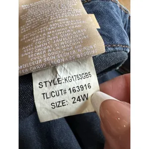 KUT From The Kloth Meg High Rise Wide Leg Women's Jeans Blue Size 24W Denim NWT thumbnail 13