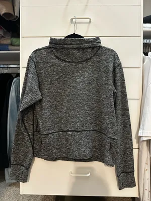 Lululemon Ready to Rulu Fleece Pullover heathered black thumbnail 4