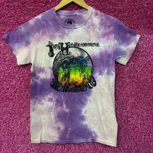 Jimi Hendrix Experience Women’s Tie-Dye Rock T-shirt size Large thumbnail 1