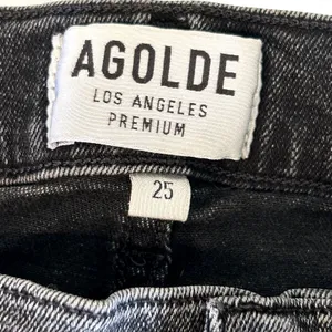 AGOLDE Sophie Skinny‎ Jeans Size 25 Silence Distressed Stretch Black Gray Jeans thumbnail 4