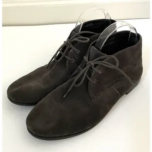 Franco Sarto Suede Leather Bootie Boots Dark Gray Size 8 thumbnail 3