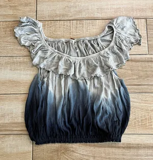 Womens Free People Grey/Blue Ombre Tank Top - XS thumbnail 1