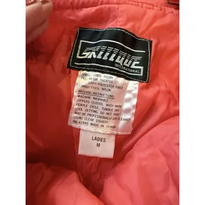 Vintage 80s-90s Skitique Pink/Orange Jacket And Ski Bib thumbnail 7