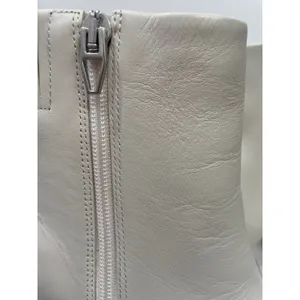Dolce Vita Imogen H2O Ivory Leather Waterproof Square Toe‎ Block Heel Boots 6 thumbnail 5