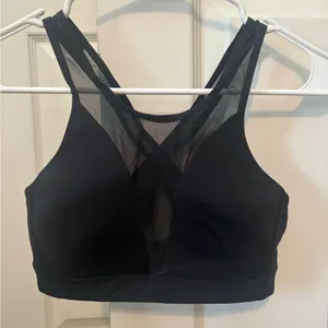 Lululemon Athletica Black Mesh Sports Bra thumbnail 1