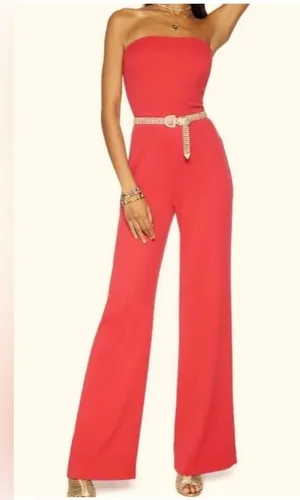 NEW Ramy Brook Vivian Jumpsuit Rouge 8 thumbnail 1