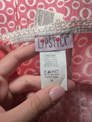 NWT Vintage 90s/Y2K Deadstock Strapless Pink and White Dress Size Medium thumbnail 6