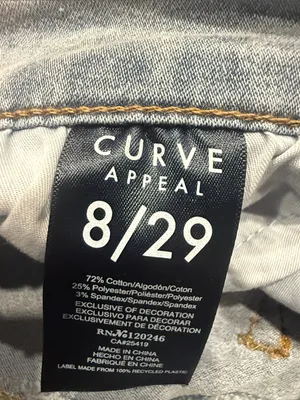 Curve appeal women’s Jean shorts size 8/29. thumbnail 3