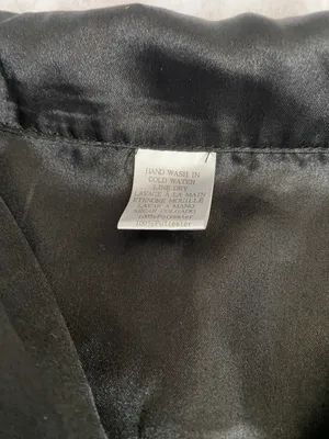 playboy black button up silk pj top  thumbnail 7