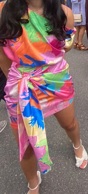 Sage And Paige Multicolor Off The Shoulder Dress thumbnail 1