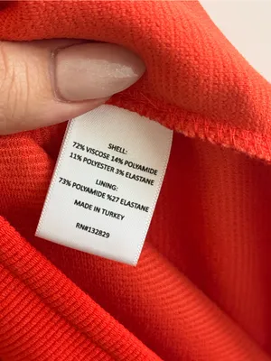 NBD Revolve Kade Midi Dress Red Orange One Shoulder Side Slit Bodycon Dress S thumbnail 6