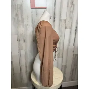 Brown crop top size Xlarge Tan thumbnail 7