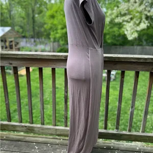 Rolla Coster taupe Ruched Midi Stretch Dress Large NWT thumbnail 5