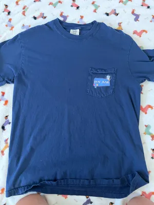 Comfort Colors T-Shirt Navy Blue Graphic thumbnail 1