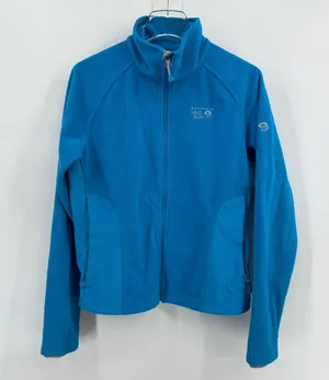 Mountain Hardwear Principia Full Zip Hood Blue Softshell Jacket - Women’s Medium thumbnail 1
