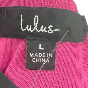 NWT Lulus Womens Hilaria Fuchsia Sequin Bodycon Mini Dress Size Large thumbnail 3