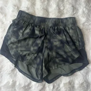 Dark Green-Black Athletic Works shorts  thumbnail 1